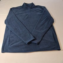 BCG Men&#39;s Blue 1/4 Zip Pullover Long Sleeve Sweatshirt Pockets Size Large - €10,66 EUR