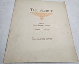 The Secret by John Prindle Scott high voice 1909 Sheet Music - $8.98