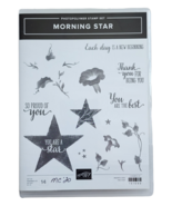 Stampin Up Morning Star Flower Proud Thank You 13 Clear Cling Mount Stamps - $183.03 MXN