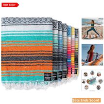 Authentic Handwoven Mexican Blanket - Versatile 50x70 inch Throw in Mand... - $46.48