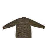 Vintage 90s Playboy Magazine Button Up Shirt Loop Collar All Over Print Logo L - $44.10