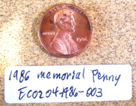 1986 Lincoln Memorial Penny, Die Chips &amp; Die Crack Errors; Vintage Old Coin - £68.37 GBP