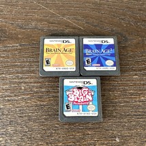 Lot Of 3- Brain Age 1 &amp; 2 Academy Nintendo Ds Games 3DS 2DS Dsi Lite - £10.92 GBP