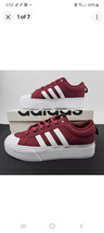 Adidas Bravada 2.0 Platform Casual Sneakers Red Cloud White Women&#39;s Size 8 - £44.26 GBP