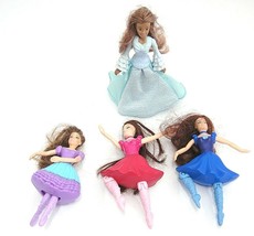 McDonalds Dancing Princess Barbie Dolls Lot of 4 Ballerinas 2006 Mattel 5&quot; - £5.88 GBP