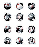 Halloween Drink Charms 1-Digital Clipart-Glass Tag-Party-Holiday-Scrapbook - $37.30 MXN