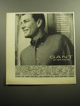 1958 Gant of New Haven Shirts Ad - Foulard print in Oxford cloth - £14.73 GBP
