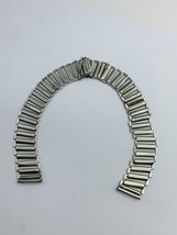 Vintage bamboo bonklip stainless steel 1950&#39;s watch strap,15mm- (VT-01) - £46.49 GBP