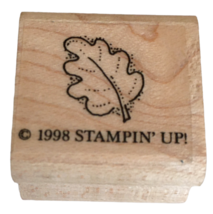 Stampin Up Rubber Stamp Oak Leaf with Veins Fall Autumn Season Card Making Craft - £2.38 GBP