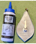 Vintage Irwin Straight-Line Chalk Line Reel Plumb Bob Metal Tool USA  [e... - $183.98 MXN