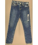 NWT Gymboree Super Skinny Adjustable Waist Girls Size 8 Denim Jeans C81038 - £14.13 GBP