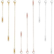 Dimeho 9 Pc Necklace Extender Set Silver Gold Lobster Clasp 2-6 Inch - $57.67 MXN Dimeho 9 Pc Necklace Extender Set Silver Gold Lobster Clasp 2-6 Inch - $57.67 MXN