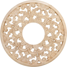 Antrader Ceiling Medallion,Wood Ceiling Cover Home Lighting Ceiling Meda... - $19.56