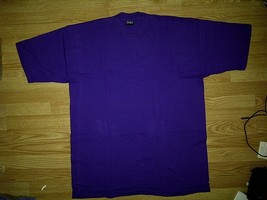 Sunwear Urban Baggy Blank Plain Purple Violet Tee T-Shirt 3xl 3x 3xlt TA... - £19.65 GBP