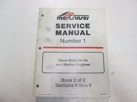 1986 Mercruiser #1 Sdu &amp; Marino Motori Libro 2 Di 2 Servizio Manuale Vetrata OEM - £23.84 GBP