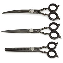 Premium Ergonomic Grooming Shears Mushu VG10 Stainless Steel Titanium wi... - $189.90+