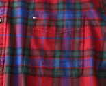 Tommy Hilfiger Men&#39;s Eberlie Tartan Long Sleeve Flannel Shirt Rouge Mult... - £23.59 GBP