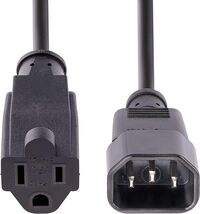 Lot of 5 (1FT ) C14 to NEMA 5-15R Female-Male Extension Cable Power Cord... - €16,81 EUR Lot of 5 (1FT ) C14 to NEMA 5-15R Female-Male Extension Cable Power Cord... - €16,81 EUR