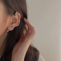 Punk snake shape clip earrings for women men silver color hip hop ear clips vintage ear thumb200