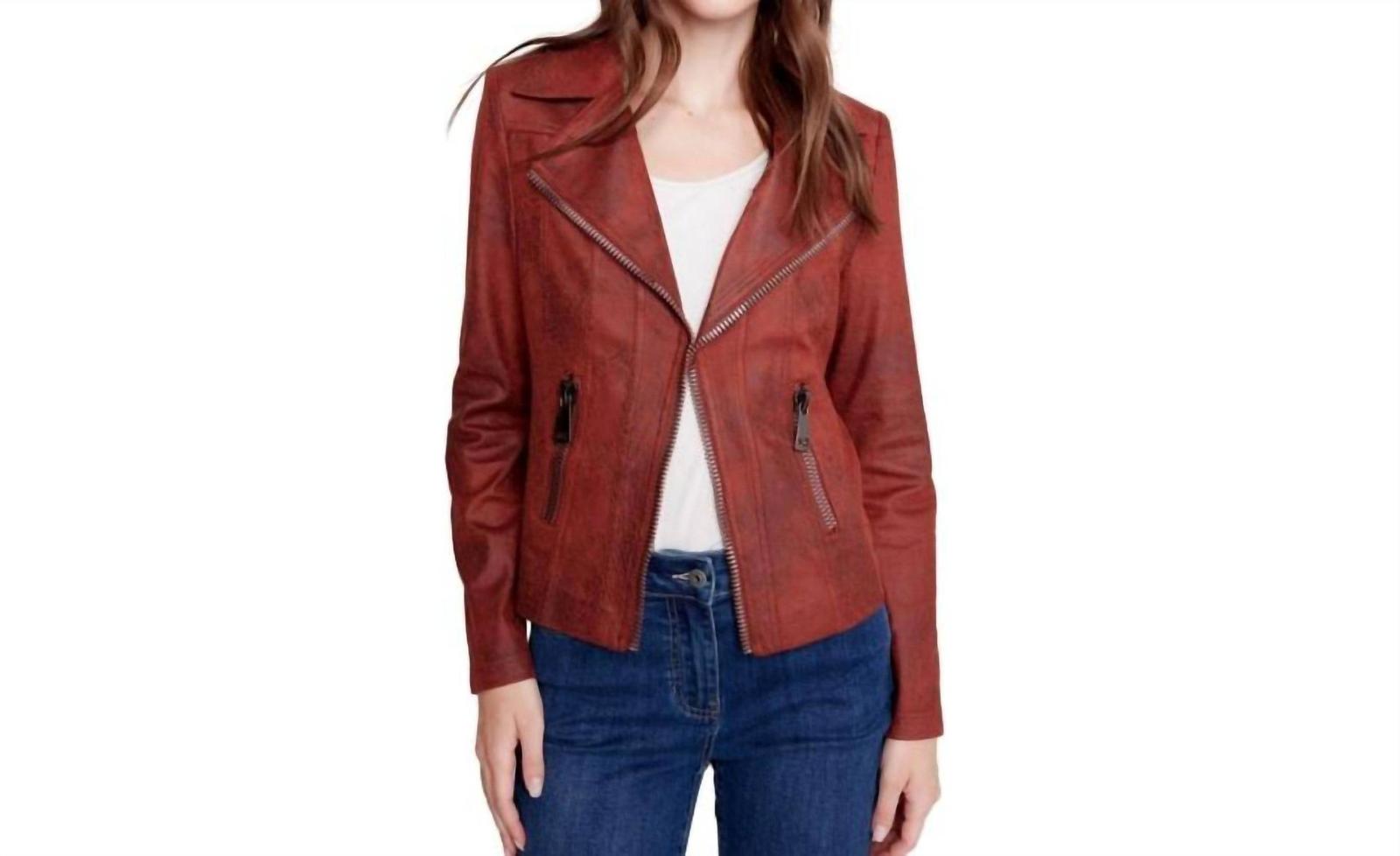 Charlie B Vintage Faux Leather Jacket Size S - $68.31