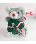 New Vintage 1994 Joelson Industries Mouse Plush With Christmas Tree Coff... - €14,95 EUR
