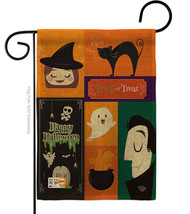 Halloween Trick or Treat Burlap - Impressions Decorative Garden Flag G191030-DB - £18.41 GBP