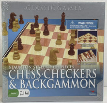 Cardinal Industries Chess/Checkers and Backgammon Set - £12.10 GBP
