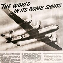 1944 Boeing Flying Fortress WW2 Advertisement Hudson Motor Transportatio... - €34,57 EUR