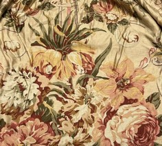 Ralph Lauren King Guinevere Bedskirt Dust Ruffle 15” Drop Floral Cotton - $89.00