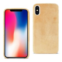 [Pack Of 2] Reiko iPhone X/iPhone XS Fuzzy Fur Soft TPU Case In Camel - £20.40 GBP