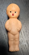 Vintage  Small Composition Frozen Boy Doll 3.5 inches - $23.49