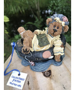 1999 Vtg Boyds Bear on Water in Tube Float Relaxing Reading Book Chillin... - $309.58 MXN