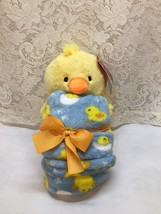 Duck Plush and Blanket Kids Mantolok Plush Toy &amp; Throw Set Duck 40&quot; x 50... - $37.19