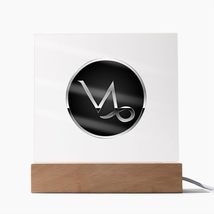 Zodiac Sign Capricorn v2 - Square Acrylic Plaque With LED Lights - £40.05 GBP