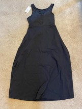 Halara Backless Cut Out Twisted Barre Ballet Dress Dark Navy Medium M NWT - £21.89 GBP