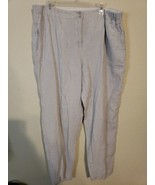 Poetry 100% linen Relaxed Baggy Leg Pants US Size 16  - $31.94 CAD