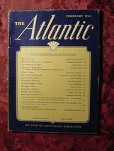 ATLANTIC February 1944 Sumner Slichter Jesse Stuart Margaret Osborn James Boyd - £9.69 GBP