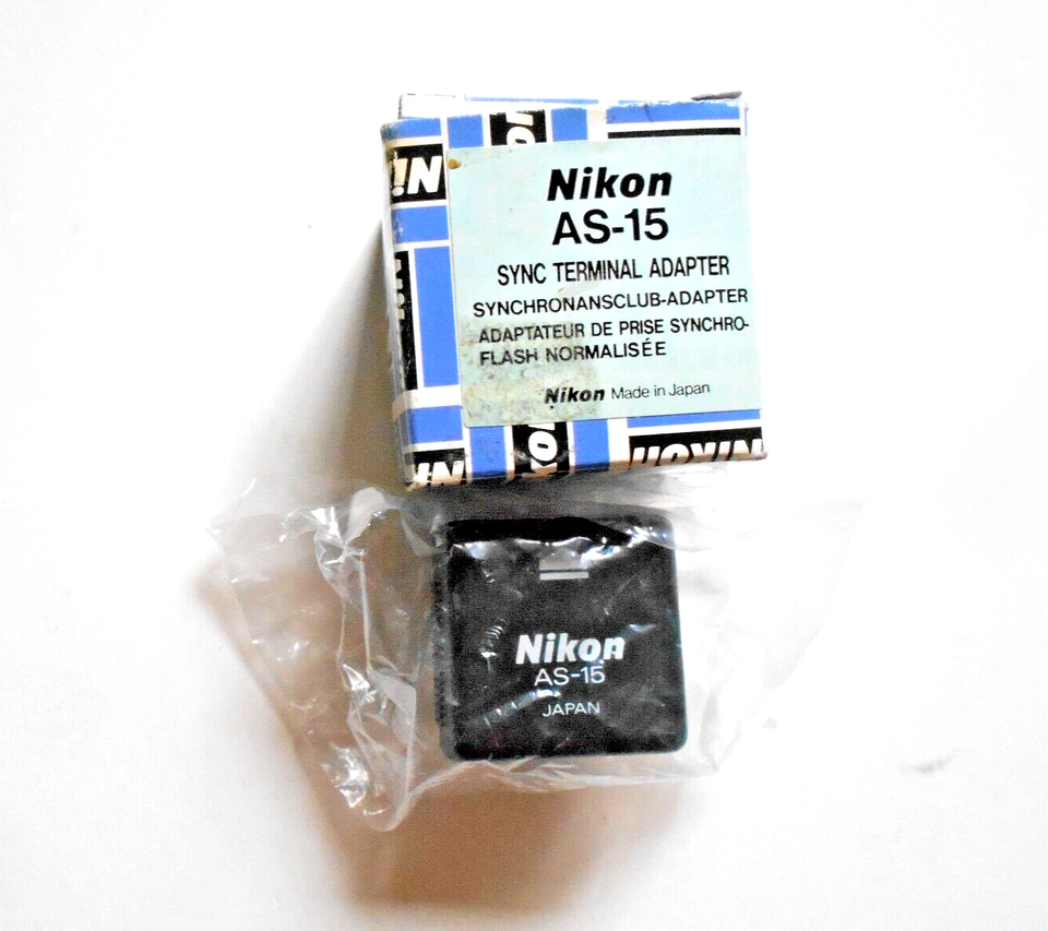 Nikon AS-15 Sync Terminal Adapter in box - $19.79