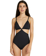 KATE SPADE MARCO ISLAND CUT OUT V- NECK 1PC BLACK SWIMSUIT SZ SMALLNWT! - $71.99