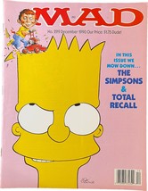 Mad Magazine December 1990 Number #299 The Simpsons - £15.77 GBP