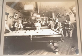 Idaho Billiards Pool Hall Brunswick Tables Antique 1910s Framed Photo MWA IOOF - £296.05 GBP