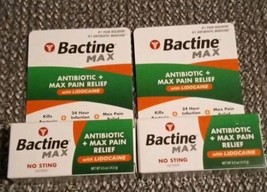 Lot of 2 - Bactine MAX Antibiotic + Max Pain Relief Ointment (Y85) - £14.25 GBP