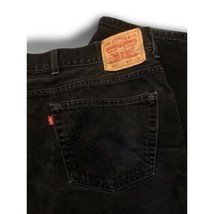 VTG Levi’s 560 jeans Black Denim Jeans Loose Fit Tapered Baggy Red Tab U... - $46.99