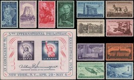 1956 Year Set of 12 Commemorative Stamps &amp; S/S Mint NH - Stuart Katz - £5.99 GBP