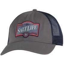 Salt Life Men&#39;s Adjustable Salt Life Crafty Seas Baseball Hat - Quartz-O/S - £14.08 GBP