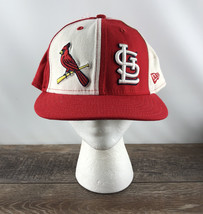 St. Louis Cardinals Fitted Baseball Hat New Era 59Fifty Red White Wool - Size 8 - £31.64 GBP