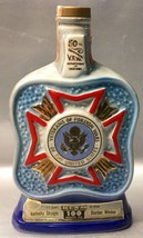 Jim Beam INDIANA VFW 50th Anniversary Liquor Decanter Vintage 1971 - Cork Intact - $12.77