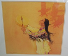 Jerry Ingram Choctaw/Cherokee Indian Original Art Painting Watercolor 80&#39;s RARE - £4,345.43 GBP