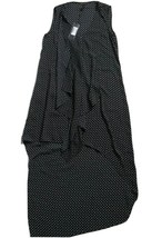 NWT BCBG MaxAzria Tara in Black Mini Floral Chiffon Ruffle High Low Dress XXS - £34.05 GBP