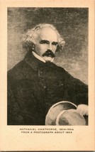 Vtg Postcard 1920s Essex Institute - Nathaniel Hawthorne Portrait - UNP - £6.62 GBP